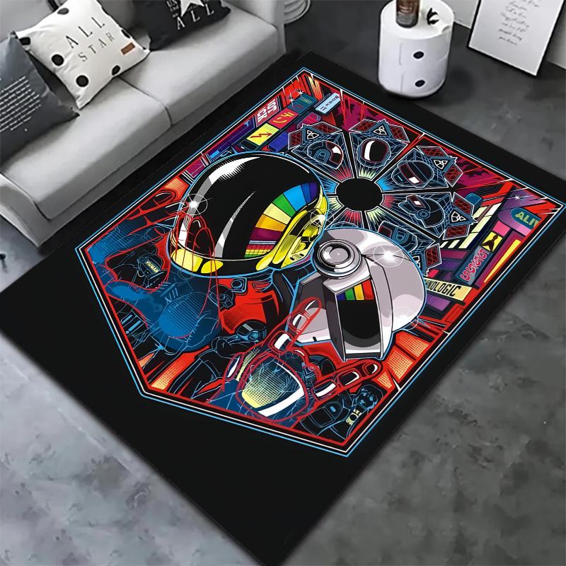 Daft Punk Carpet Rug for Living Room Bedroom Home Sofa Decoration,Kids play Nonslip Floor Mat