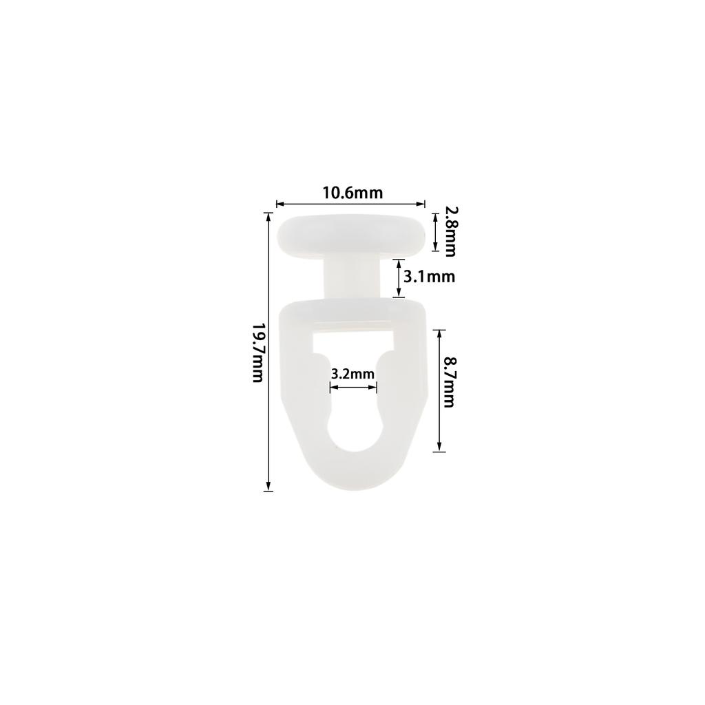 50 Pcs Plastic Rail Curtain Conveyor Hook Rollers Home Curtains Hanger Drapery Tieback Hooks Curtain Accessories Track Slider