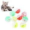 Fun Random Color Hollow PET Interactive Plastic Throw Ball Cat Toys Training Tools Pet Supplies