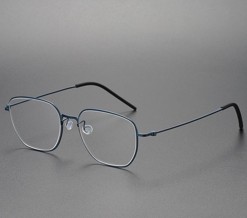 Pure Titanium Glasses Frame Men Women New Pilot Optical Myopia Prescription Eyeglasses Frame Full Korean Screwless Eyewear