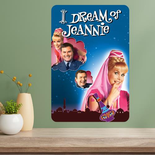 I Dream of Jeannie Classic TV Show Metal Poster Sign