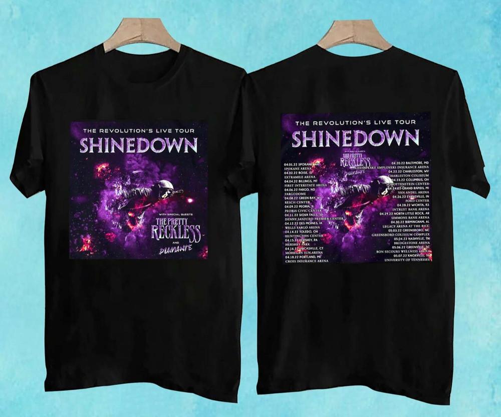 Shinedown The Revolutions Live Tour 2022 Tshirt size S5XL Unisex T-Shirt