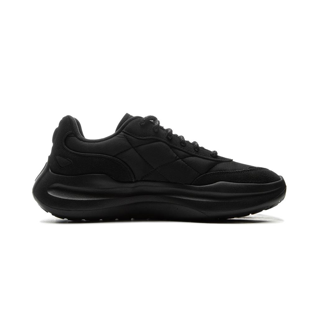 Li Ning Cloud Wave Кружево Амортизация Нескользящие Износостойкие Легкие Низкие Повседневные Туфли Мужские Черные AGLU299-2
