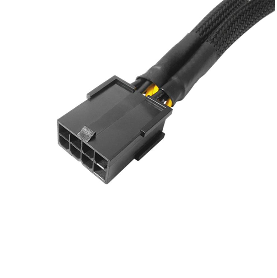 10 шт. 22 см GPU PCIE 8-контактный гнездовой на двойной 2x 8 (6 + 2) Пин Папа Адаптер питания PCI Express Плетеный Y-образный разветвитель Удлинительный кабель