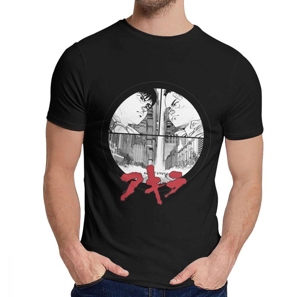 Novlety O Neck Akira T Shirt Graphic Print For Male Cotton La Camiseta