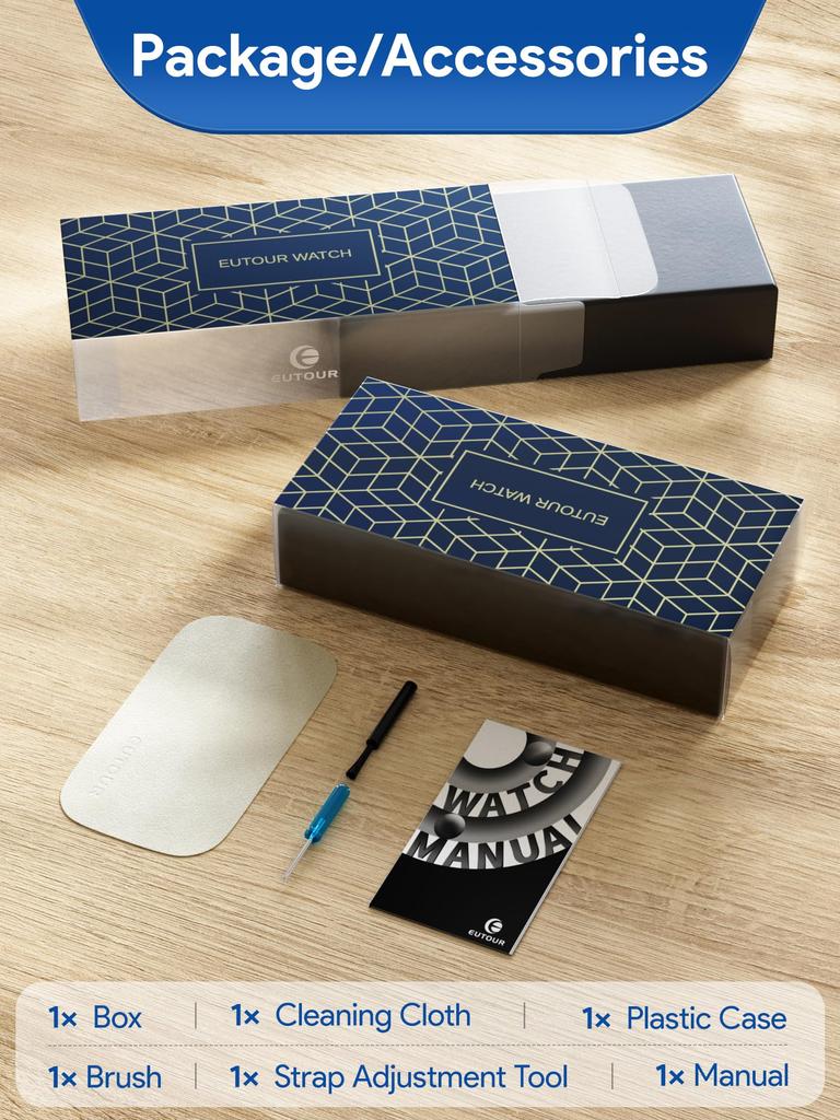 Magnetic Ball Bearing Quartz Minimalism Silver Silver Stainless Steel Mesh Belt [EUTOUR] Watch, Design, Men's Watch, Watch, Casual, Waterproof, 40MM,