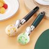 Comfortable Handle Ice Cream Scoop with Ball Fetching Device Hanging Hole Multi-functional Stainless Steel Cookie Dough Spoon Dessert Tool