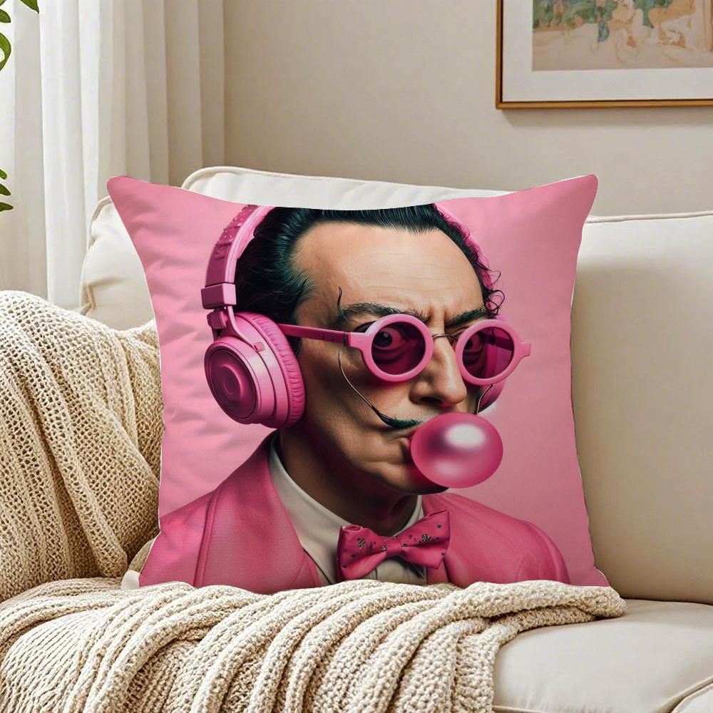 SSalvador Pop Art Cushion Cover Pillowcase Antidustmite living Room Sofa Decor Cushion Room
