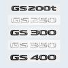 Chrome Black 3D Letters GS200t GS250 GS300 GS400 GS460 GS450h Emblem Car Trunk Logo Sticker Accessories For Lexus GS Series