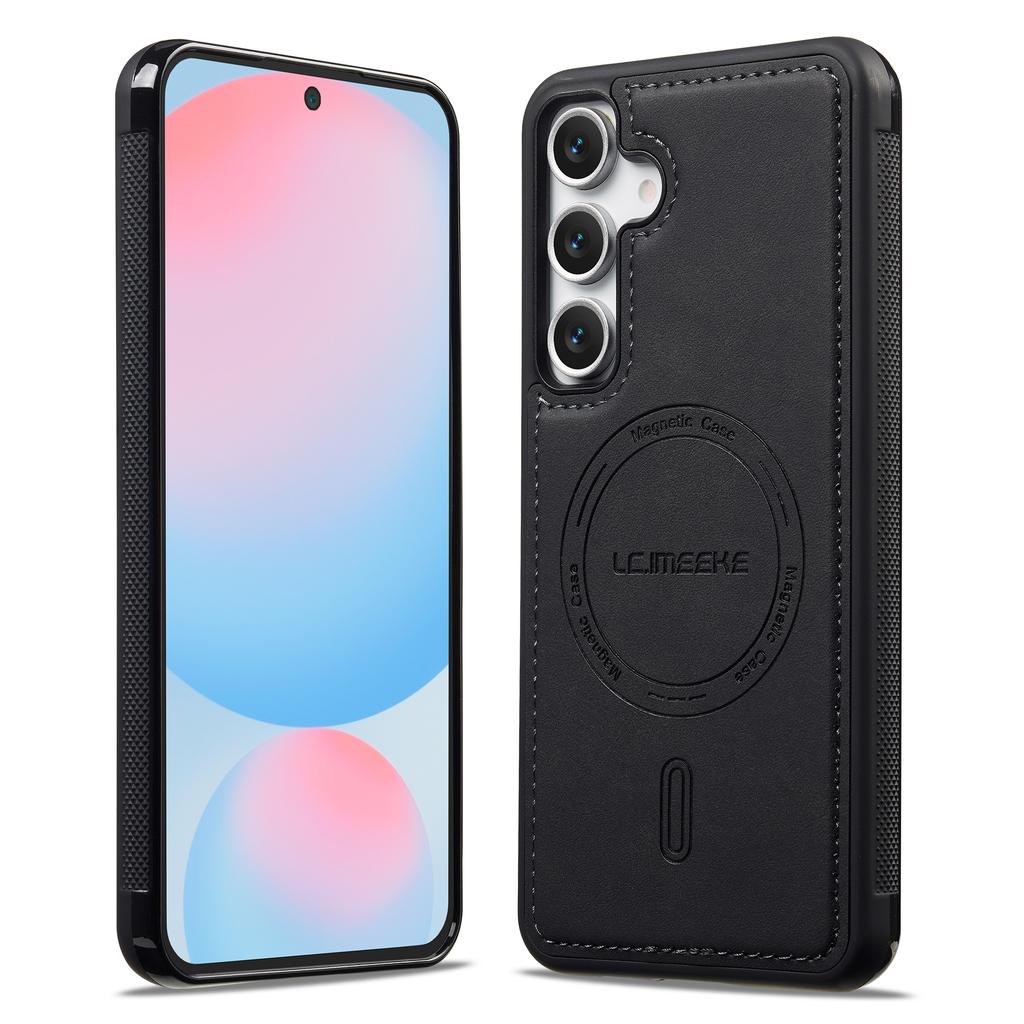 LC.IMEEKE L6 For Samsung Galaxy A35 5G Case PU Leather Coated PC TPU Phone Cover Magnetic Case