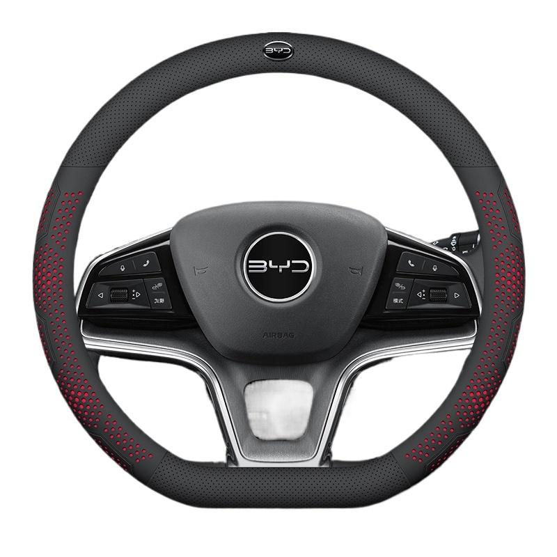 Кожаный чехол на руль автомобиля для BYD ATTO 3 Dolphin MINI PLUS Seal Seagull Tang Sealon 6 7 Yuan Up Pro 2024 2025 2026