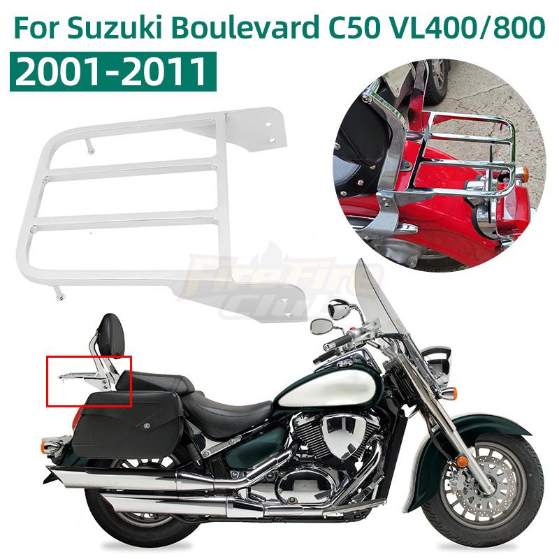 Мотоциклетная спинка пассажира с багажником для Suzuki Intruder Volusia VL800 2001-2011 Boulevard M510 2005-2009 C50 05-11