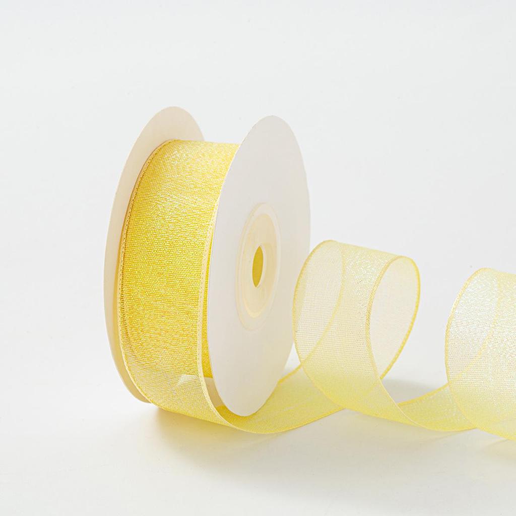 4.0cm Reflective Colorful Yarn Bow Ribbon with Fishtail and Yarn Flower for Kindergarten Crafts