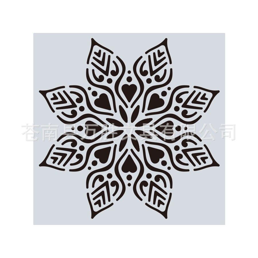 15*15 см цветок розы DIY многослойные трафареты настенная живопись Diy раскраска для скрапбука тиснение альбом декоративная открытка шаблон