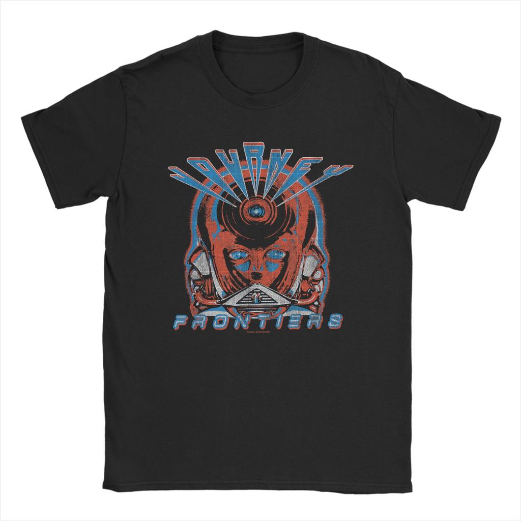 Journey Frontiers Iconic Cover Big Chesr Poster T Shirt for Unisex Novelty TShirt Crew Neck Tee Shirt Short Sleeve Tops Party