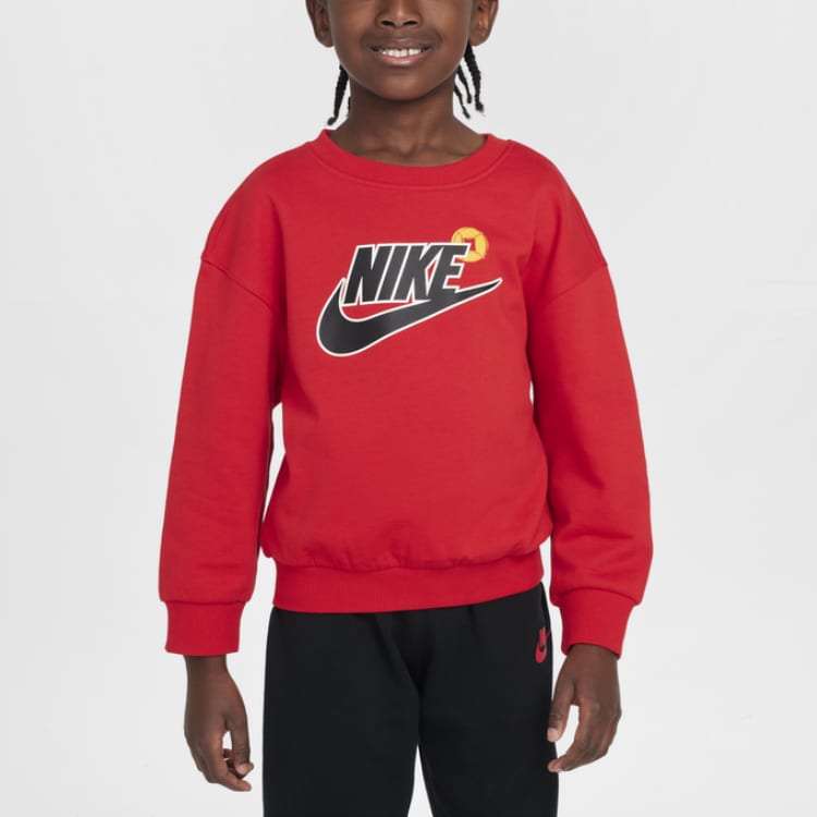 Nike Повседневная спортивная одежда, красно-черная, для детей от 3 до 7 лет, IH0977-010