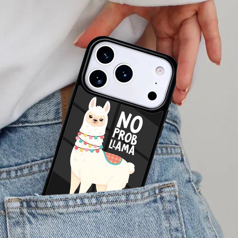 Счастливая лама путешествие без проблем лама Чехол для телефона для iPhone 16e 15 14 13 12 17 Pro Max Plus Air 17pro Чехол Coque