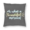 Oklahoma Oh What A Beautiful Mornin Square Pillowcase Polyester Linen Velvet Creative Throw Pillow Sofa Seater Cushion Cover