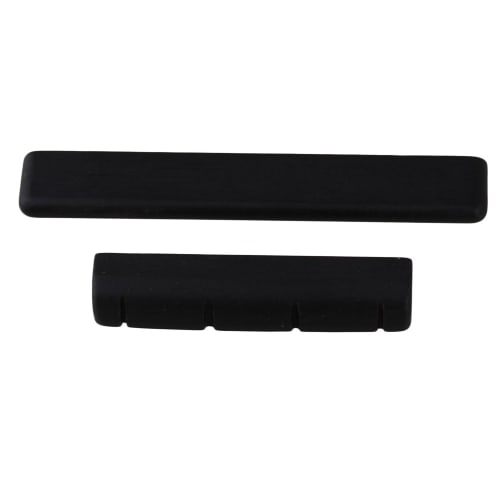 Moyinmusic Ukulele Guitar Ebony Nut 35 X 5 X 7mm & Saddle 53 X 3 X 7mm Set