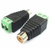 2pcs DC RCA Female Male Power Connector 5.5mm 2.1mm Jack Plug Audio Adapter Wire Connector For RGB LED Strip Light CCTV Camera
