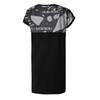 Adidas Neo W CS DRESS Short Sleeved Dress Women's Black/Bright Pink Fluorescent DW8353