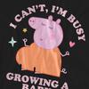 Peppa Pig Unisex Adult Busy Growing A Baby Mummy Pig T-Shirt