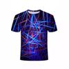 Summer Fashion Colorful Light Men's T-shirt Casual Printed Fun T-shirt Trendy Personalized Leisure Shirt