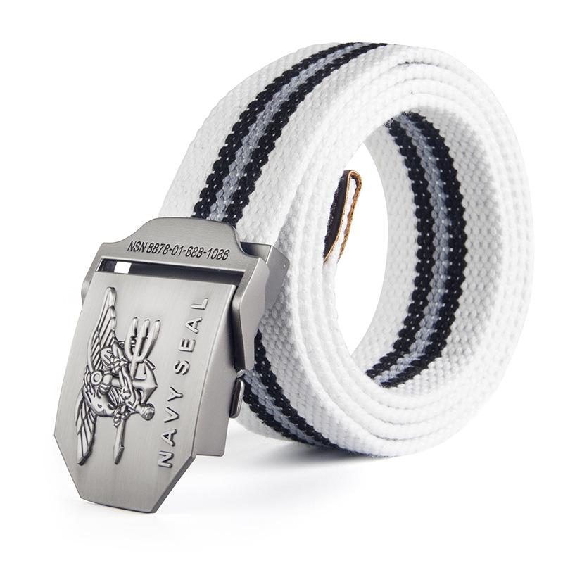 Поясной ремень из американской парусины «Морские котики» Мужской кожаный ремень
