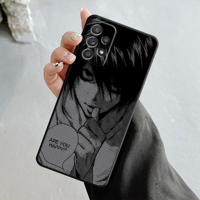 Чехол с рисунком аниме Death Note L Light для Samsung Galaxy A14 A73 A53 A71 A51 A31 A33 A22 A12 A21s A13 A32 A52s A72 A52 A23
