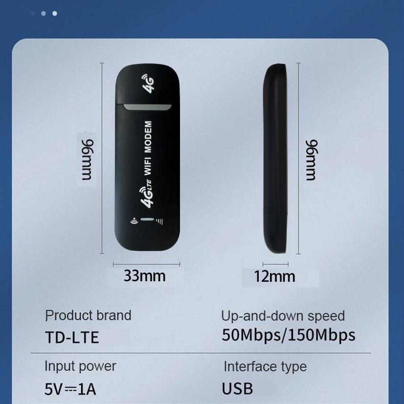Портативный 4G WiFi USB-модем-роутер LTE