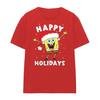 SpongeBob SquarePants Womens/Ladies Happy Holidays Christmas T-Shirt