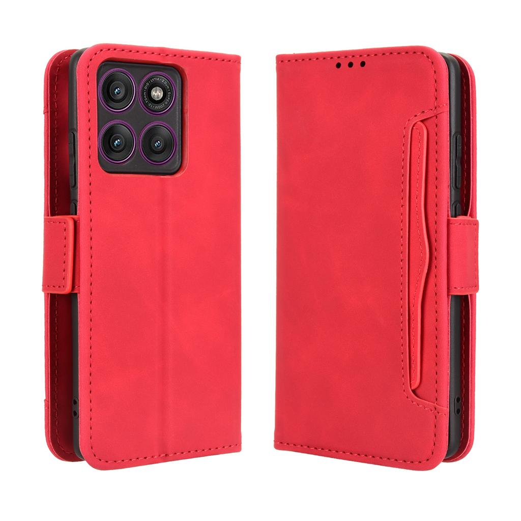 For Motorola Edge 60 Pro 5G Leather Case Phone Wallet Cover with Multiple Card Slots
