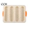 Bread Baking Mold 4 Grids Food Grade Baguette Tray Indoor Silicone Anti-scalding for Restaurant
