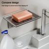 Bathroom Soap Holder Free-Punching Wall Mounted Soap Sponge Holder Organizer Metal Soap Dish Storage Case Bathroom Accessories