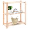 VidaXL 3-Tier Storage Shelves 5 Pcs 80x38x90 Cm Pine 150 Kg