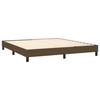 Maison Exclusive - Sommier à lattes de lit avec matelas Marron foncé 160x200 cm