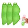 (Green) 3-Piece Bottle Cleaning Bean Scrubber, Pea-Shaped Water Bottle Brush for Cleaning the Inside of Narrow Mouth Bottles, Pea Cleaning Sponge, Wat