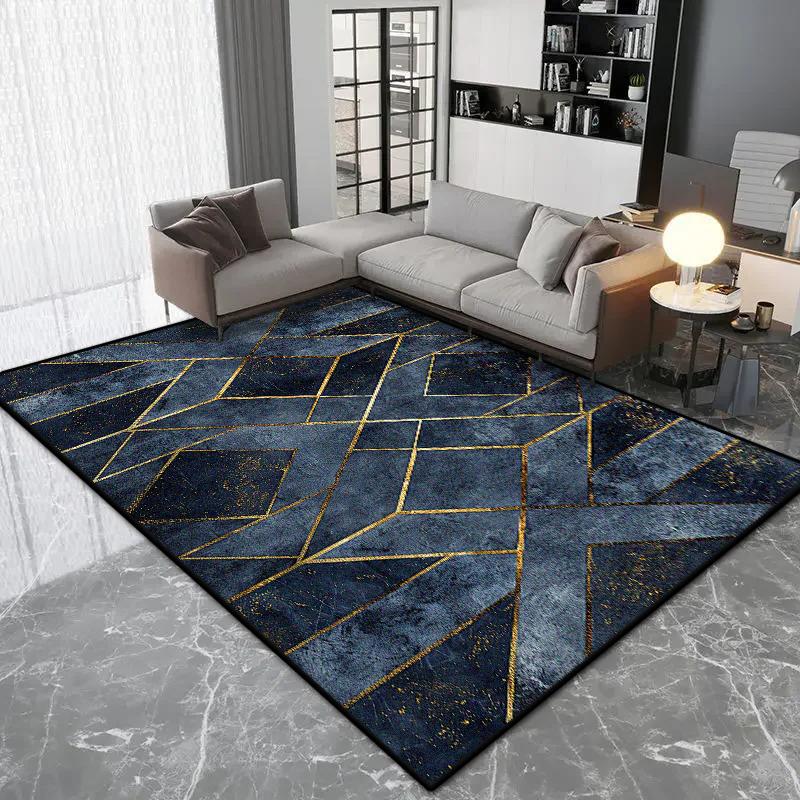 Ковер в скандинавском геометрическом стиле, роскошное украшение для гостиной, ковры большой площади для спальни, коврик для пола с противоскользящим покрытием, мягкий