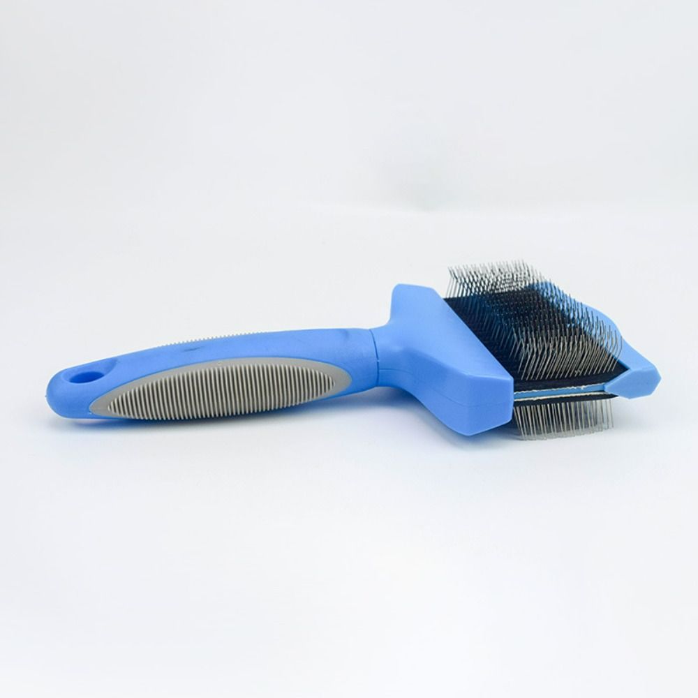 Stainless Steel Pet Hair Brush Double Sided Pet Hair Cleaning Comb Pet Hair Detangling Comb Cats