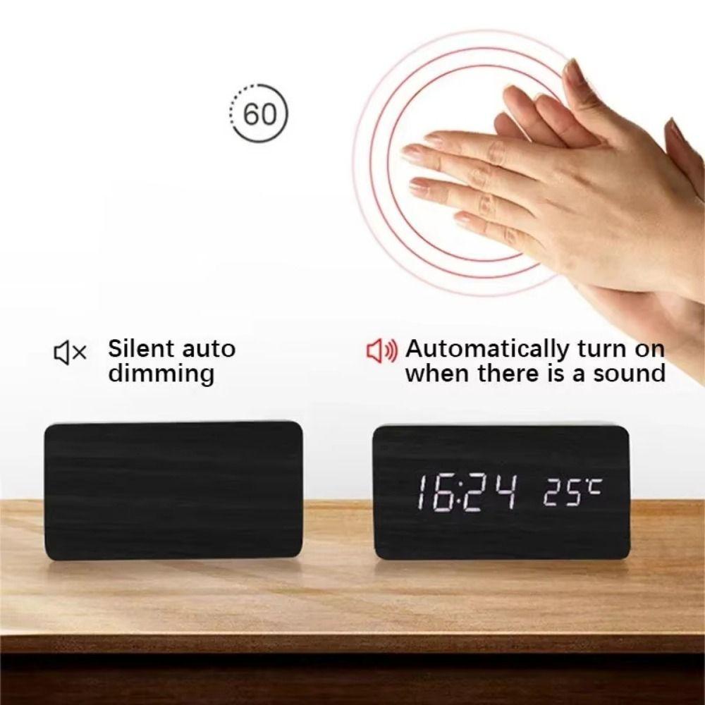 LED Digital Display Digital Alarm Clock Reminder Table Clock LED Digital Clock Living Room Decor