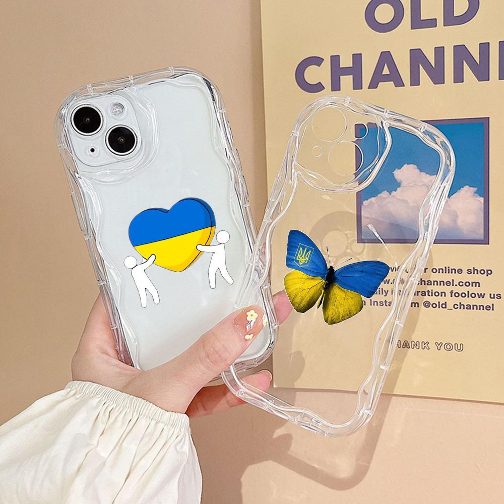 Мягкие волнистые чехлы для телефонов N74 «Бабочки и любовь» для Samsung A54 A34 A13 A14 S23 S24 Ultra Xiaomi Redmi Note 13 Realme Infinix, защитный бампер