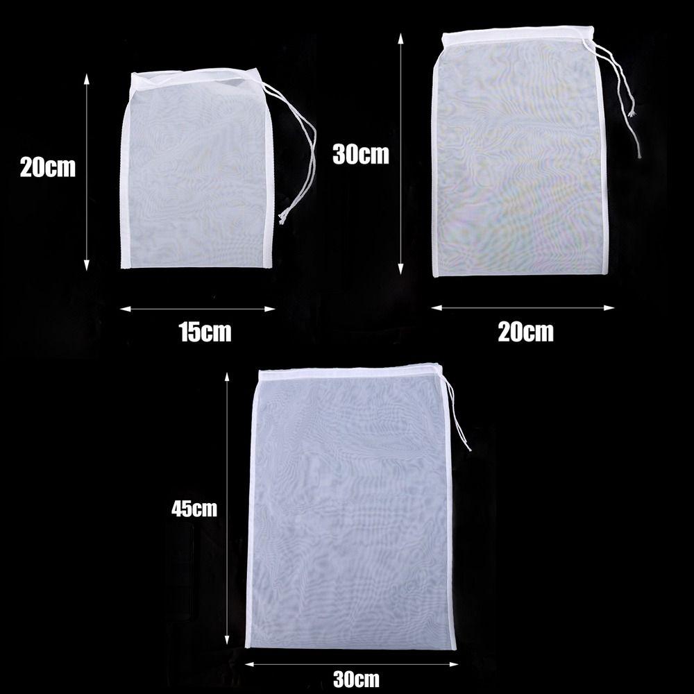 100 Mesh Soy Milk Filter Bag Easy Clean Wine Dreg Filter Durable Strainer