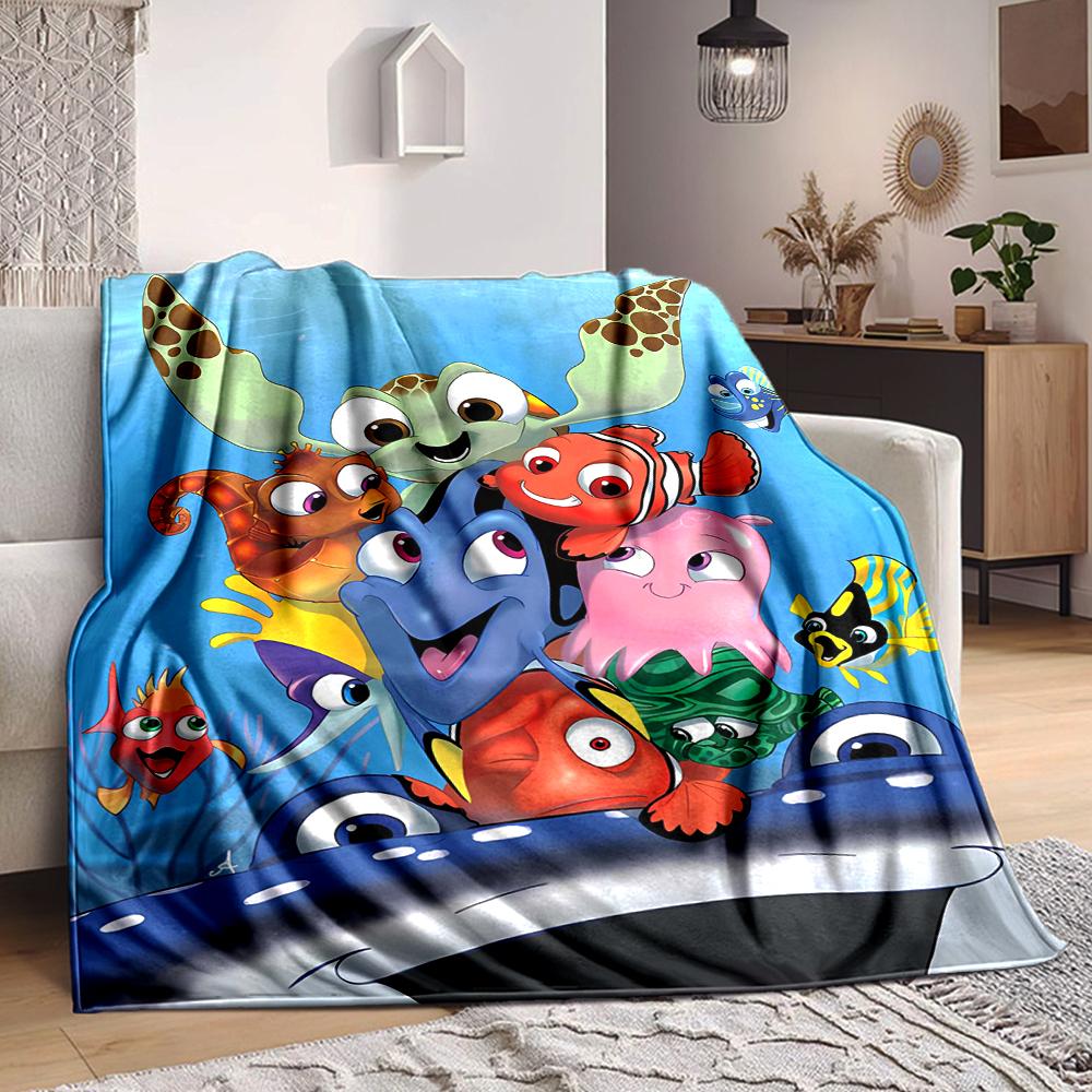 1Pc Nemo Adventure Blanket Soft And Comfortable Casual Warm Camping Travel Christmas Halloween Xmas Gift M924351