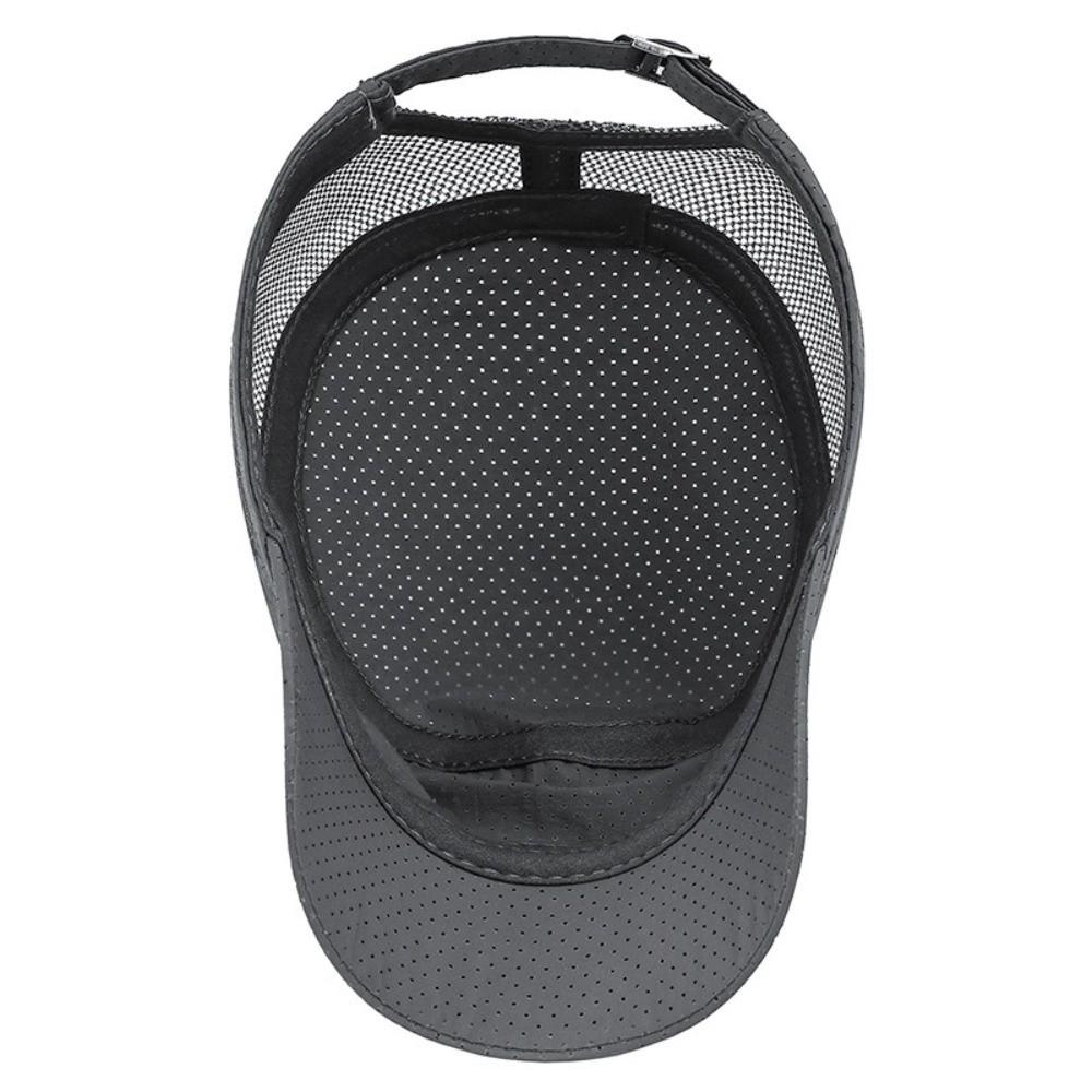 Mesh Flat Peaked Cap Adjustable Men’s Sun Hat Vintage Flat Top Hat Travel