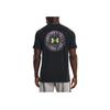 Under Armour Футболка с коротким рукавом и круглым вырезом с логотипом, мужская, черная 1366471-001