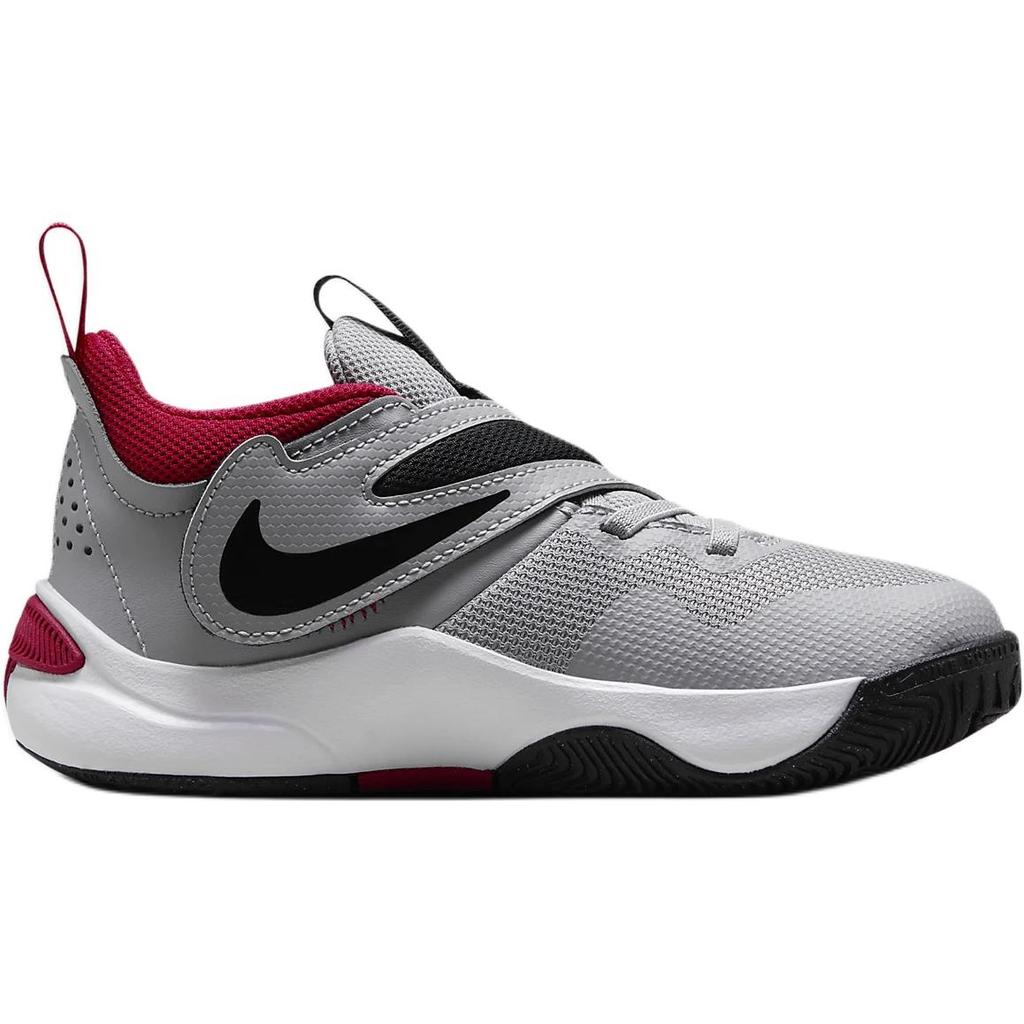 Nike Команда Hustle D 11 PS Цементно-серый Черный Белый Gym Red DV8994-006