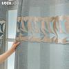1 шт LOZUJOJU Advanced European 40-70% затемняющие синие и серые жаккардовые шторы для гостиной спальни домашнего декора