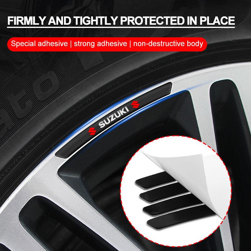 4 шт. Алюминиевая наклейка с эмблемой ступицы колеса автомобиля, Декаль для украшения обода шины для Suzuki Jimny Samurai S-Cross SX4 GW250 Swift XL-7 ALTO IGNIS Аксессуары