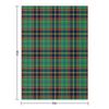 County Antrim Irish Tartan Throw Blanket funny gift for sofa Retros Blankets For Bed Blankets