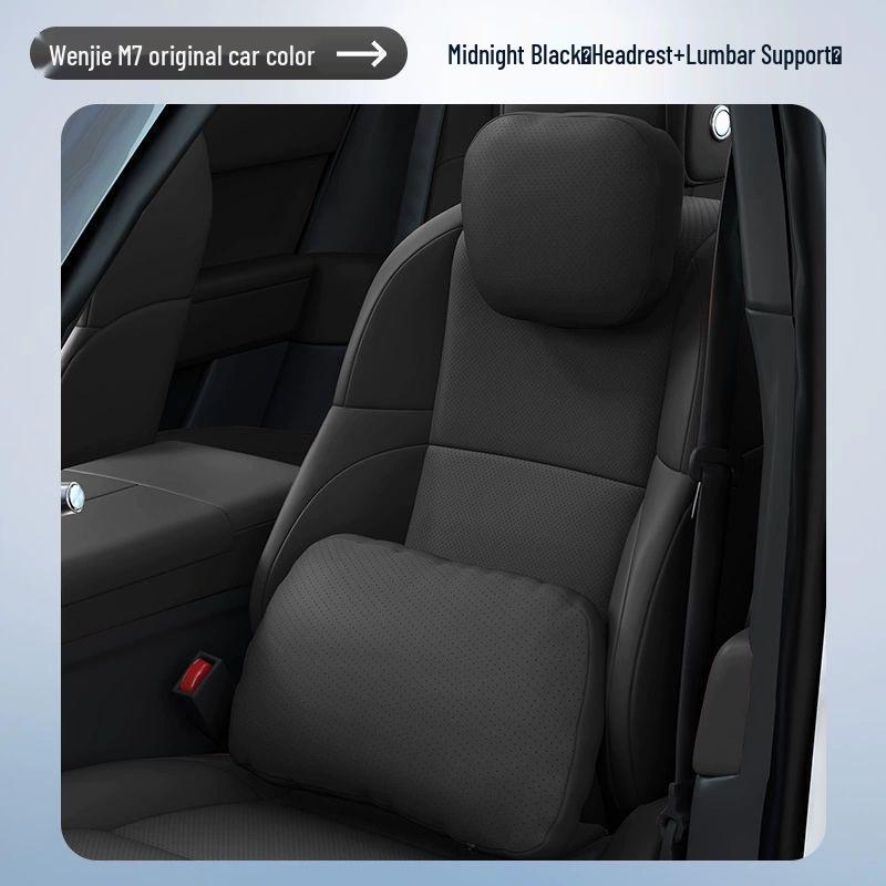 Wenjie M7 Car Accessories: Headrest, Lumbar Support, and Neck Pillow for Interior Comfort.
